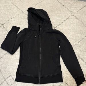 Lulu Lemon Gray/Black Zip-Up Hoodie